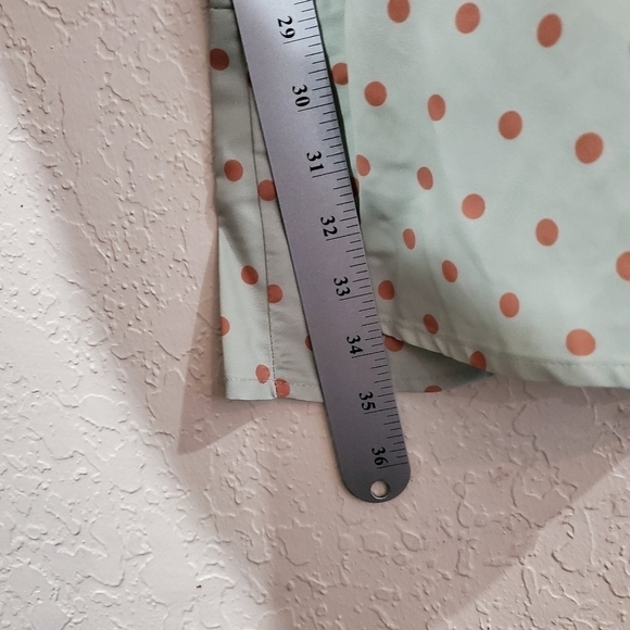 NWT Short Sleeve Ruffle Green Polka-dot Dress XL - Picture 9 of 13